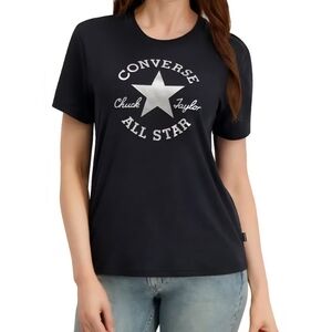 Converse Women’s Graphic All Star Classic Fit Tee ~BLACK ~SMALL **NEW